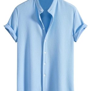 GRECIILOOKS Men's Polycotton Regular Fit Casual Shirt | Stylish | Printed | Solid | Short Sleeve | Trendy (Available in Plus Size and Combo Pack of 2)
